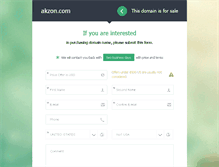 Tablet Screenshot of akzon.com